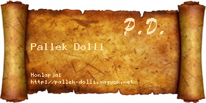 Pallek Dolli névjegykártya